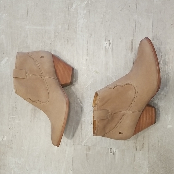 💕FRYE💕 Rory Bootie Ash Cowboy Ankle Western Boots Pointed Toe Leather 10 NWOT - Picture 8 of 16